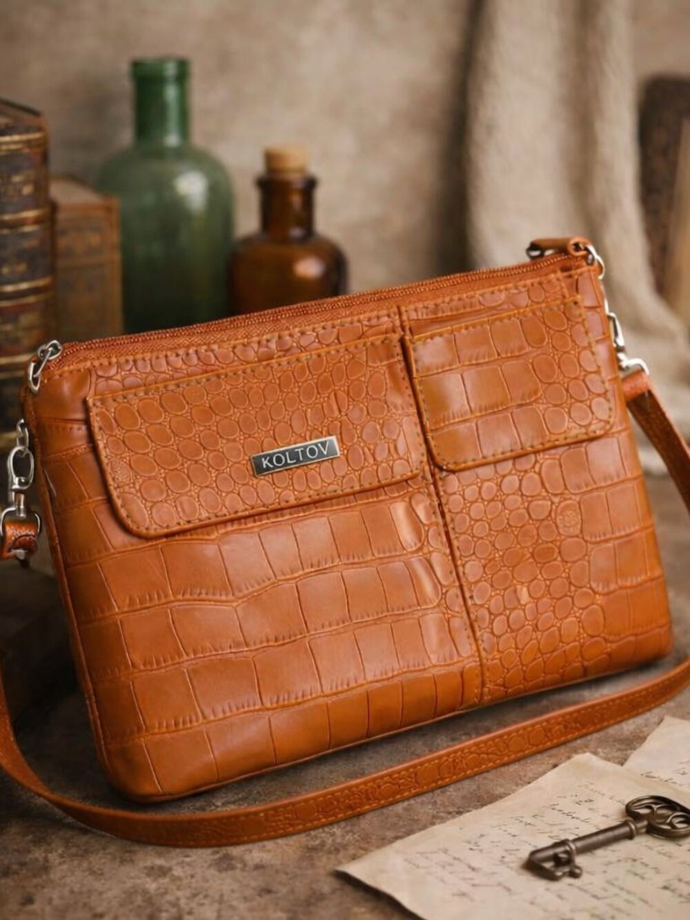 Koltov Brown Crossbody Bag – Everyday Purse